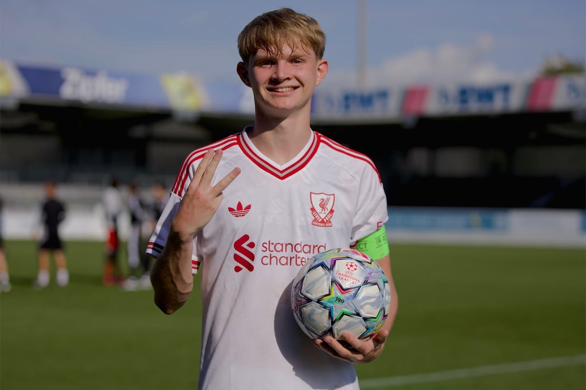 Will Wright hits hat-trick as Liverpool U19s come from 2 down vs. LASK