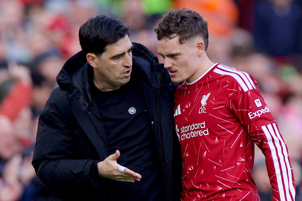 Liverpool hopeful Florian Wirtz will be fit to face Chelsea
