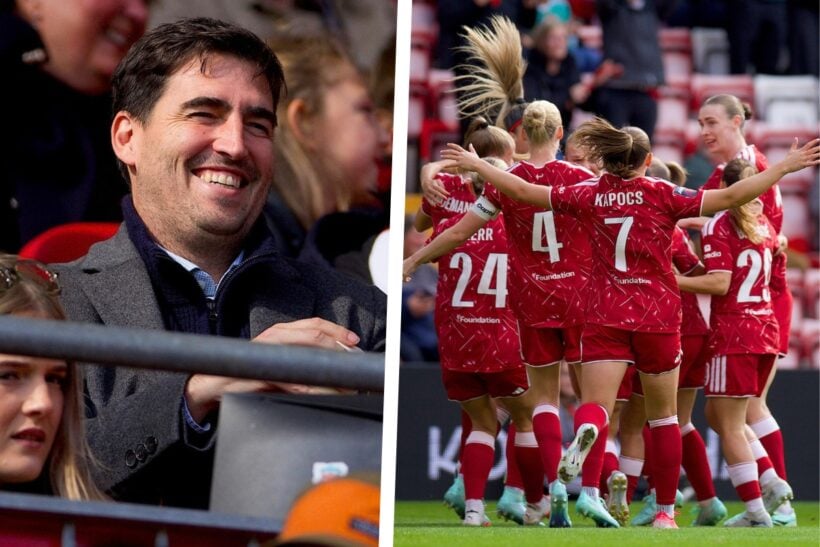 Iraola watches Liverpool Women make history at Anfield